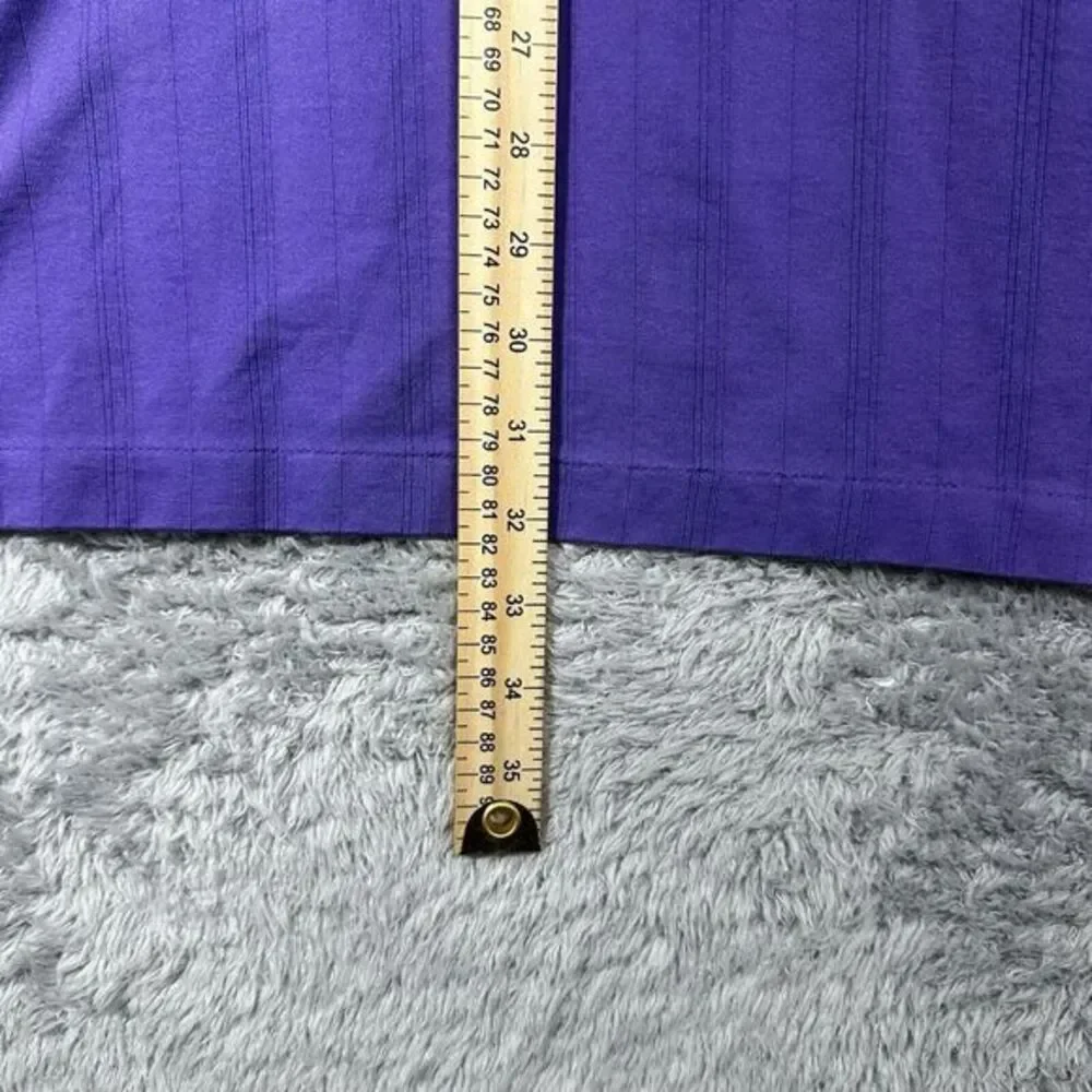 Nike Tiger Woods Collections Golf Shirt Men's XXL Fit Dry Polo‎ Polyester Purple
